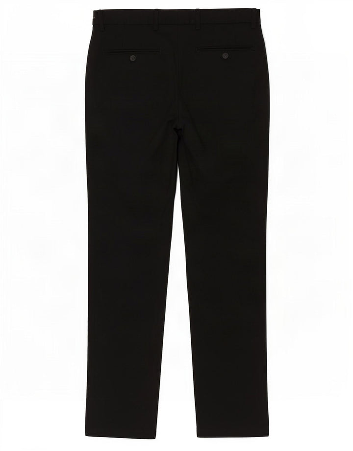 Marks & Spencer Herren-Anzughose mit normaler Passform, W40, L33, schwarzes Polyester