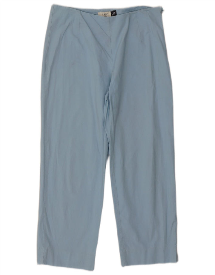 Gap Damen Caprihose US 8 Medium W27 L23 Blaue Baumwolle