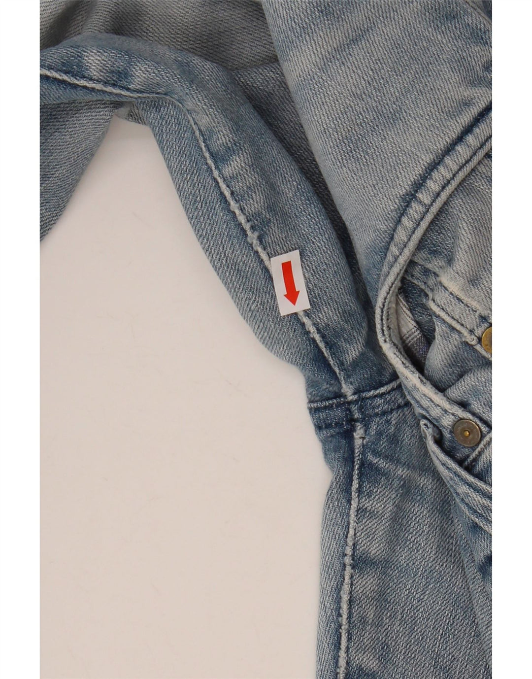 CALVIN KLEIN Damen Straight Jeans W28 L28 Blaue Baumwolle