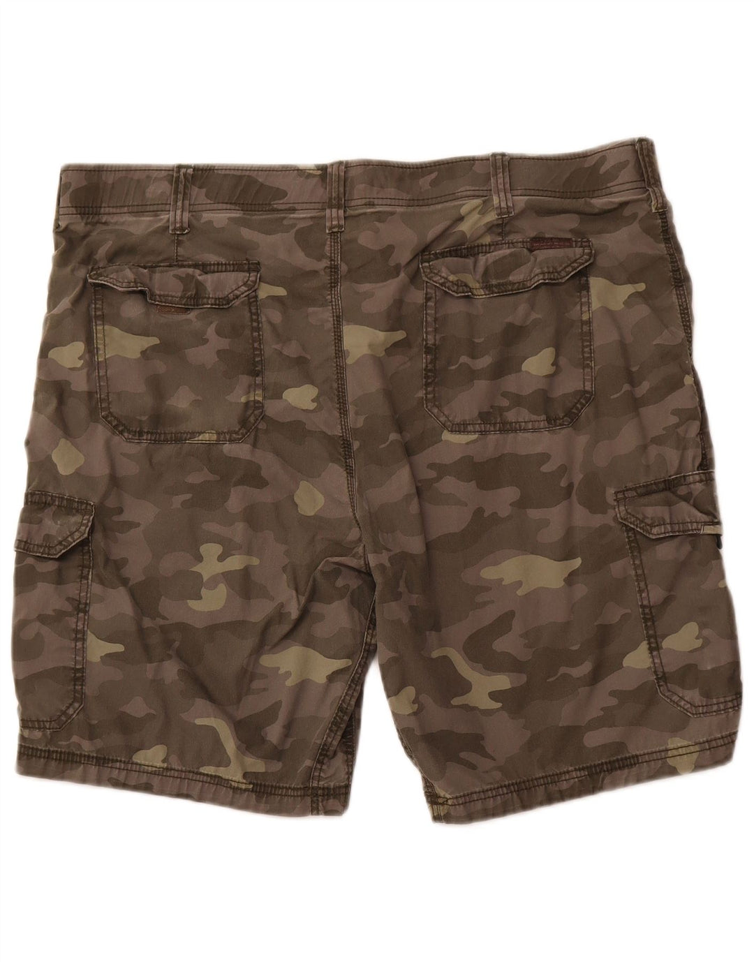 LEE Herren Extreme Motion Cargo Shorts W42 2XL Khaki Camouflage Baumwolle