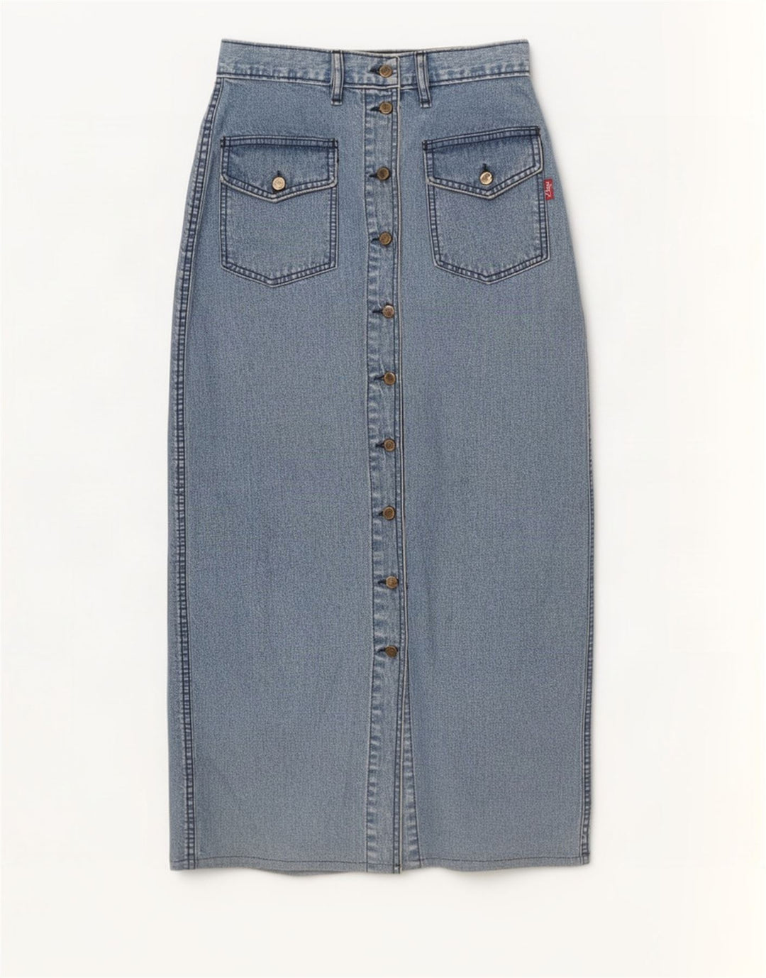 Vintage Damen Jeansrock W27 Klein Blau