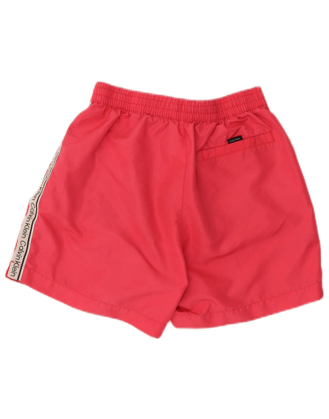Calvin Klein Herren-Badeshorts mit Grafik, klein, rosa, Farbblock-Polyester