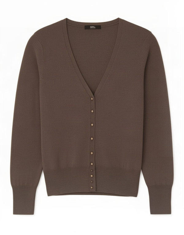 Marks & Spencer Damen Strickjacke Pullover UK 12 Mittelgraue Viskose
