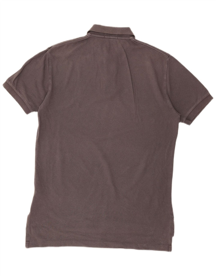 Polo Ralph Lauren Herren-Poloshirt aus mittelgrauer Baumwolle