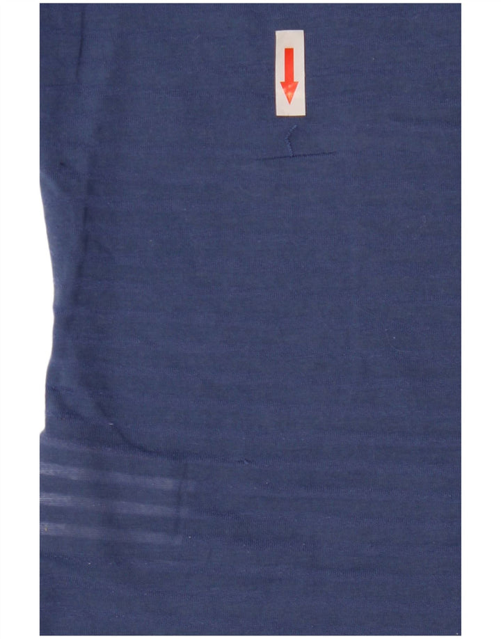 Superdry Damen Grafik-T-Shirt-Oberteil UK 10 Small Blau Polyester