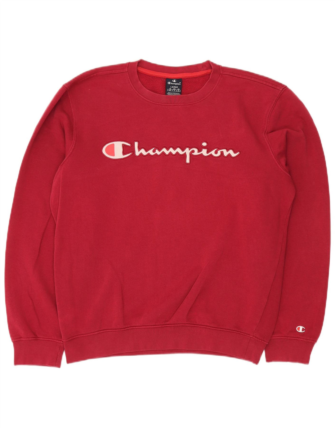 Champion Herren-Sweatshirt mit Grafik, groß, aus roter Baumwolle