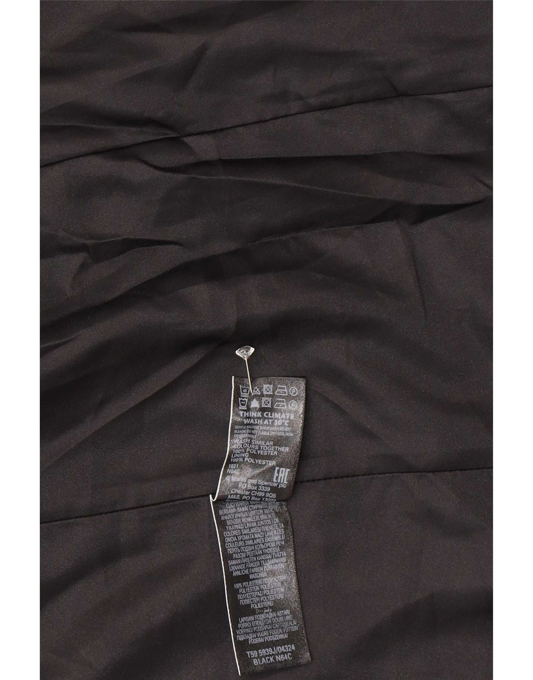 Marks & Spencer Damen-Blazer mit 3/4-Ärmeln, offen, Gr. 8, Schwarz