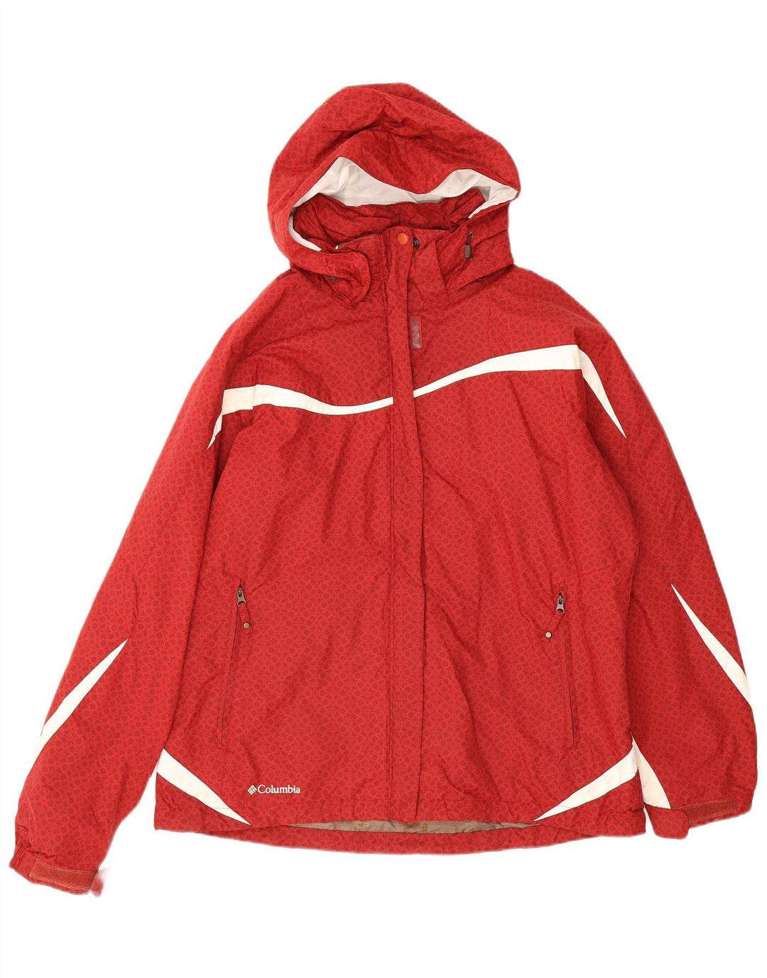 Columbia Damen Interchange Hooded Windjacke UK 16 Large Rot