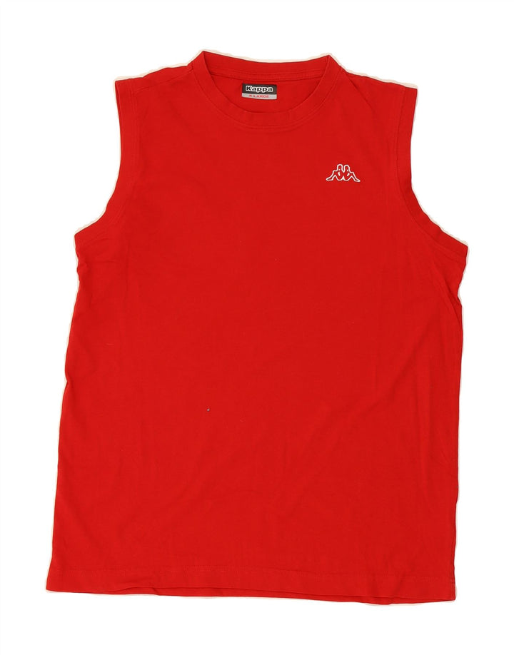 KAPPA Womens Vest Top UK 18 XL Red Cotton Vintage Kappa and Second-Hand Kappa from Messina Hembry 