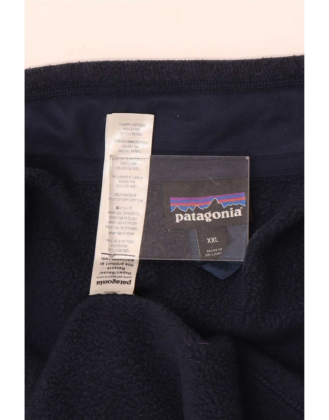 Patagonia Herren ärmellose Trainingsoberjacke 2XL Marineblau