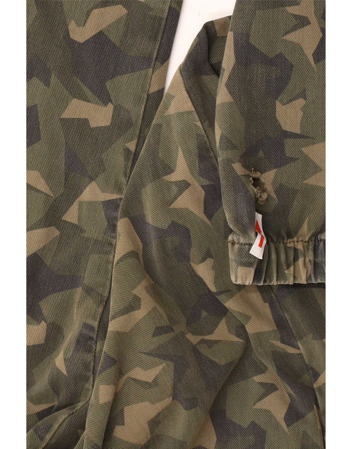 Levi's Herren-Jogginghose, Größe M, W30, L28, Khaki, Camouflage, Baumwolle