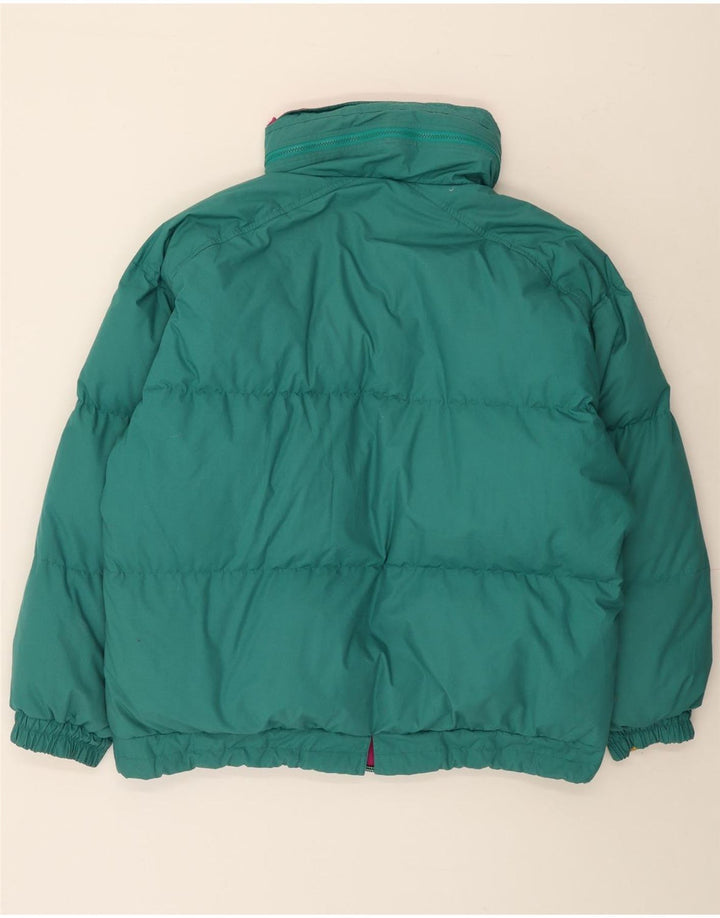 Vintage Herren Reversible wattierte Jacke UK 42 XL Mehrfarbiger Farbblock