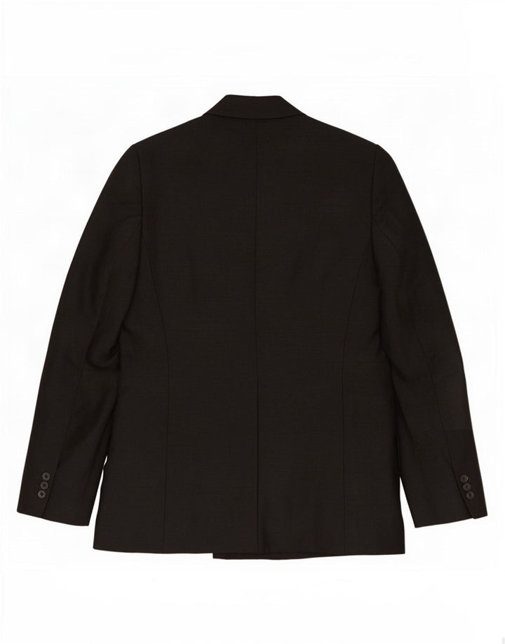 Zara Damen Wickelblazer Jacke UK 16 Große schwarze Viskose