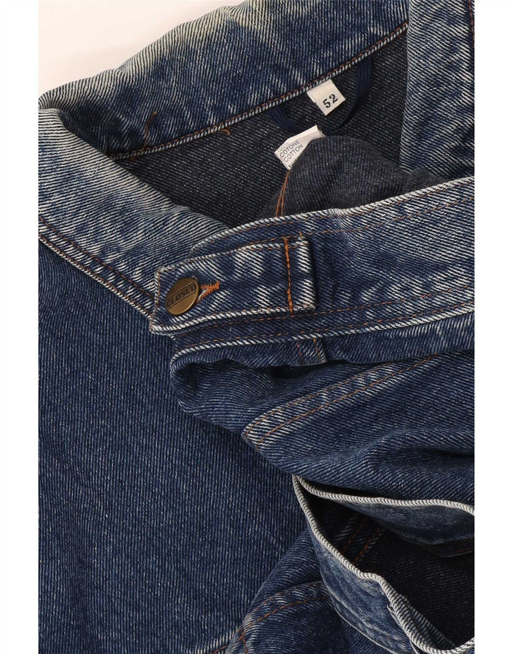 Vintage Herren Jeansjacke IT 52 XL Blaue Baumwolle