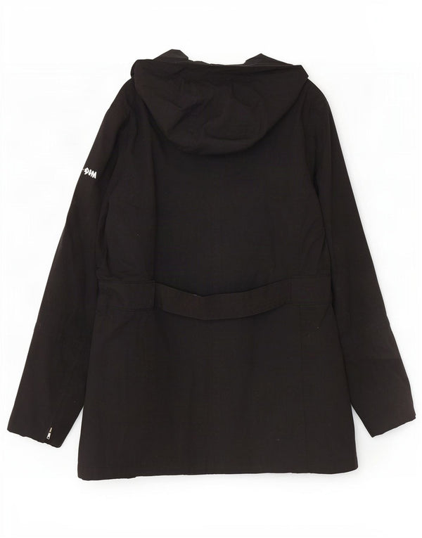 Slam Damen-Parkajacke mit Kapuze, UK 18, XL, schwarzes Nylon