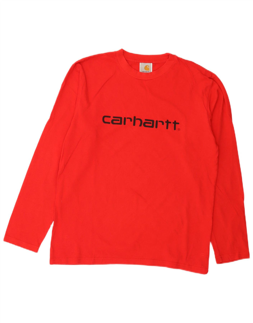 Carhartt Herren Graphic Top Langarm Mittelrote Baumwolle