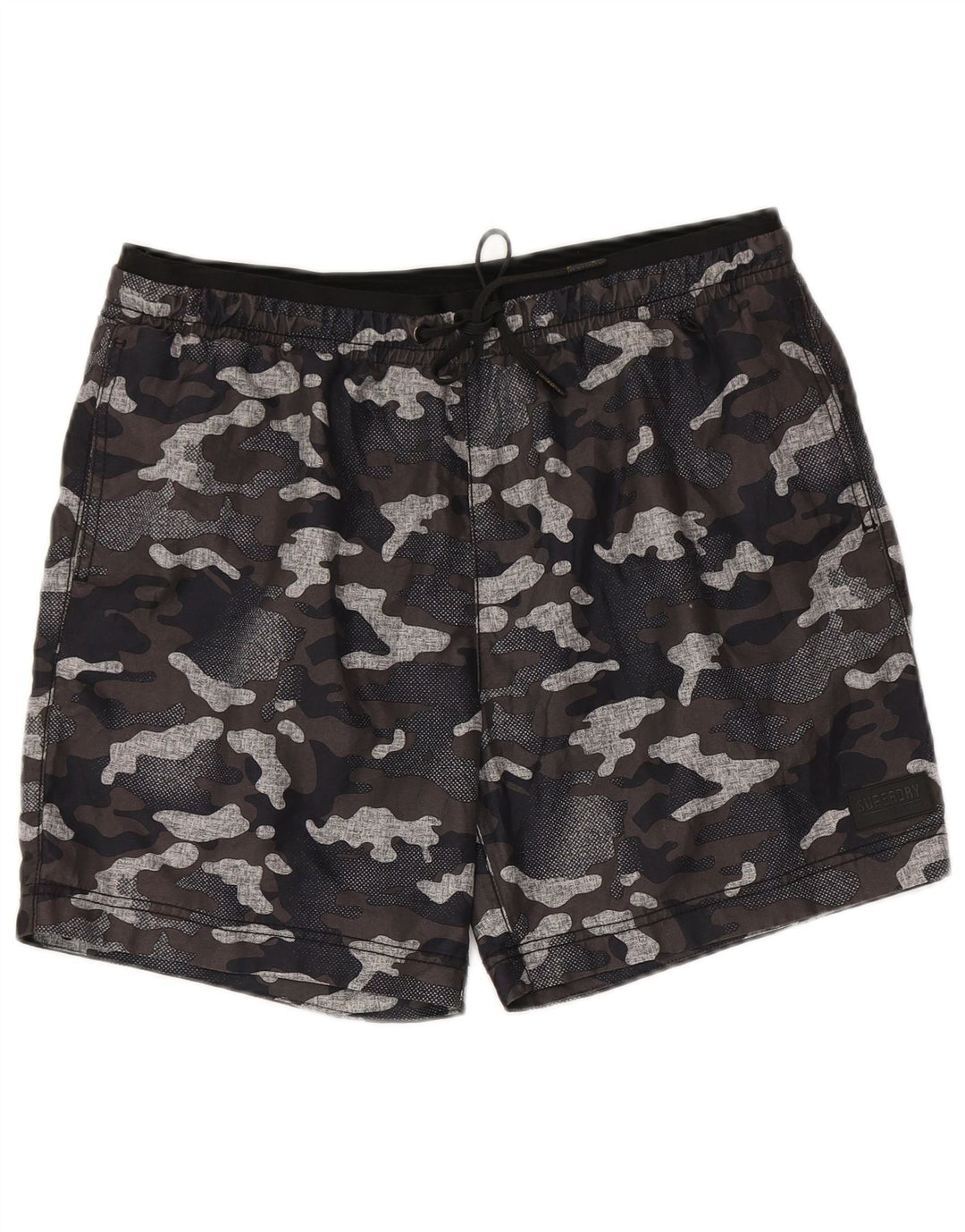 Superdry Herren-Badeshorts, groß, mehrfarbig, Camouflage-Polyester