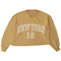 Zara Mädchen-Sweatshirt mit Grafik, übergroß, 13–14 Jahre, Gelb
