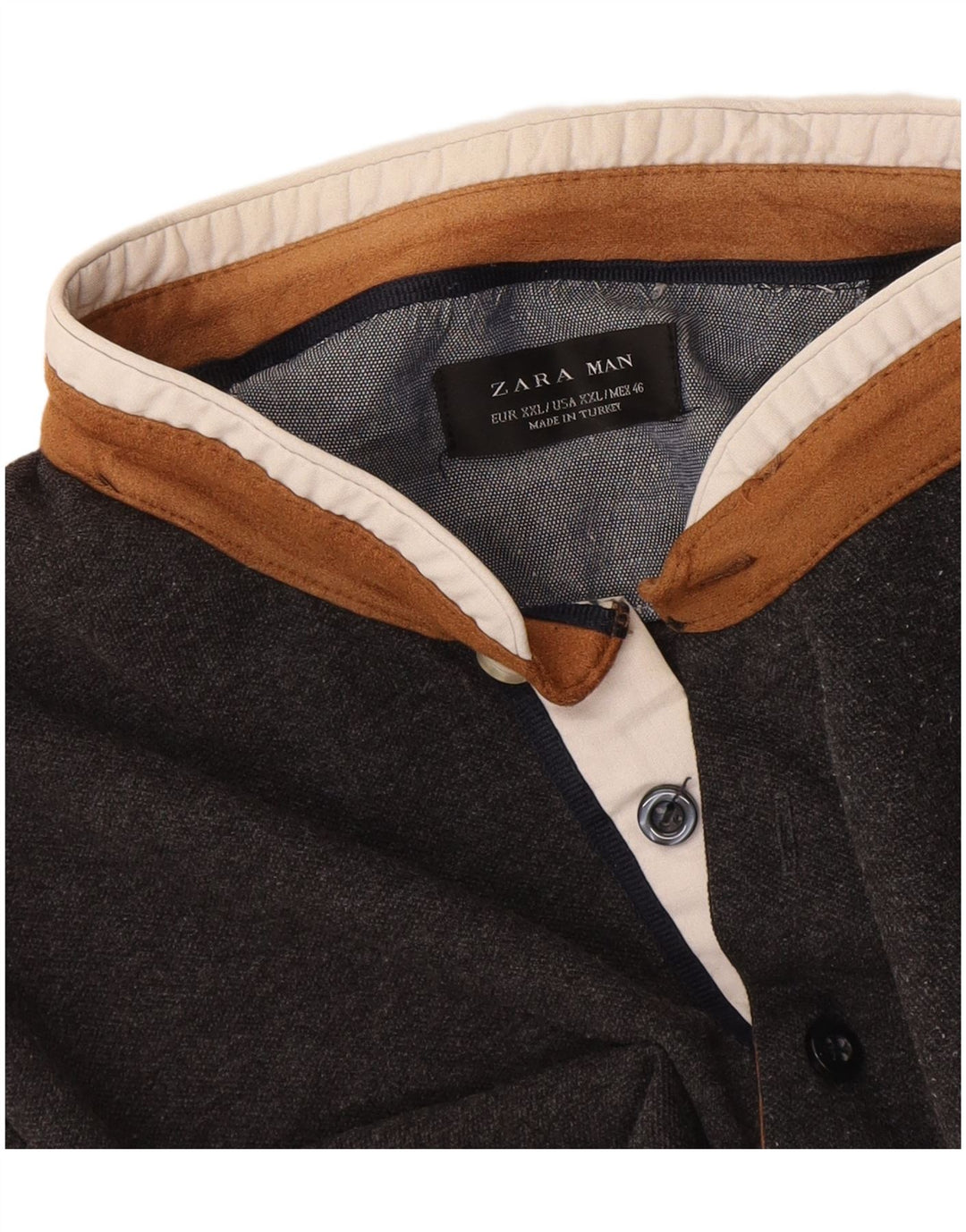 Zara Herren Poloshirt 2XL Grau