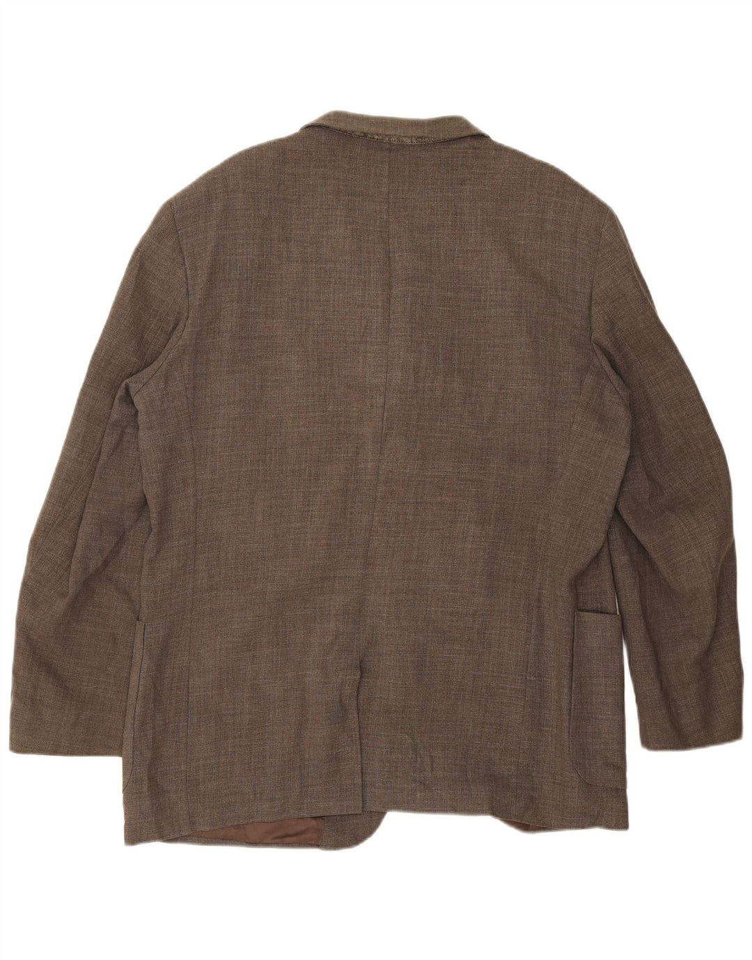 Massimo Dutti Herren-Blazerjacke mit 3 Knöpfen, EU 46, kleine graue Wolle