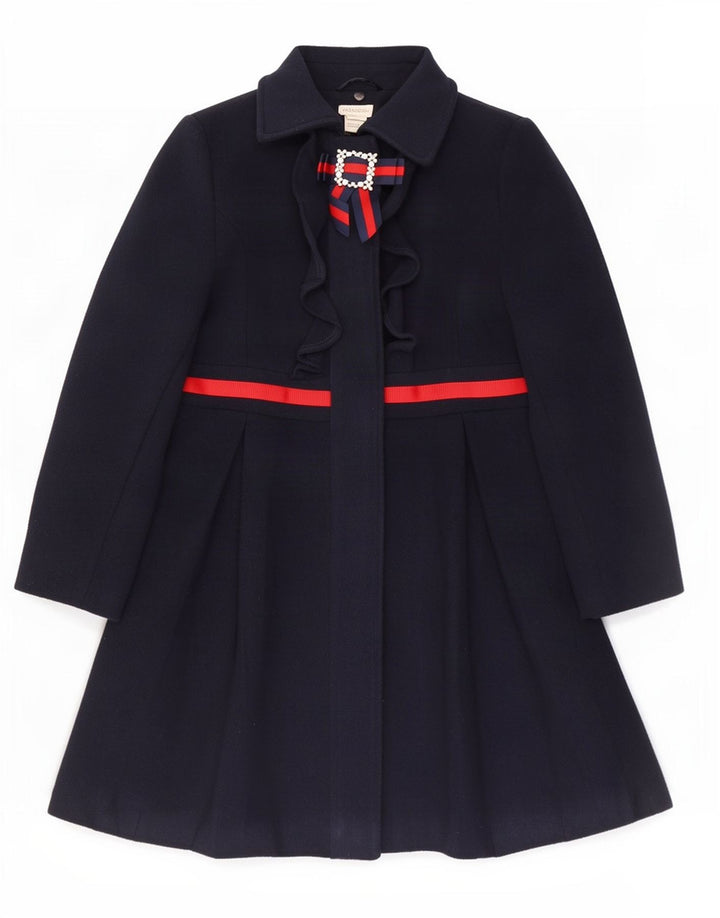 Monsoon-Mantel für Mädchen, 7–8 Jahre, marineblaues Farbblock-Polyester