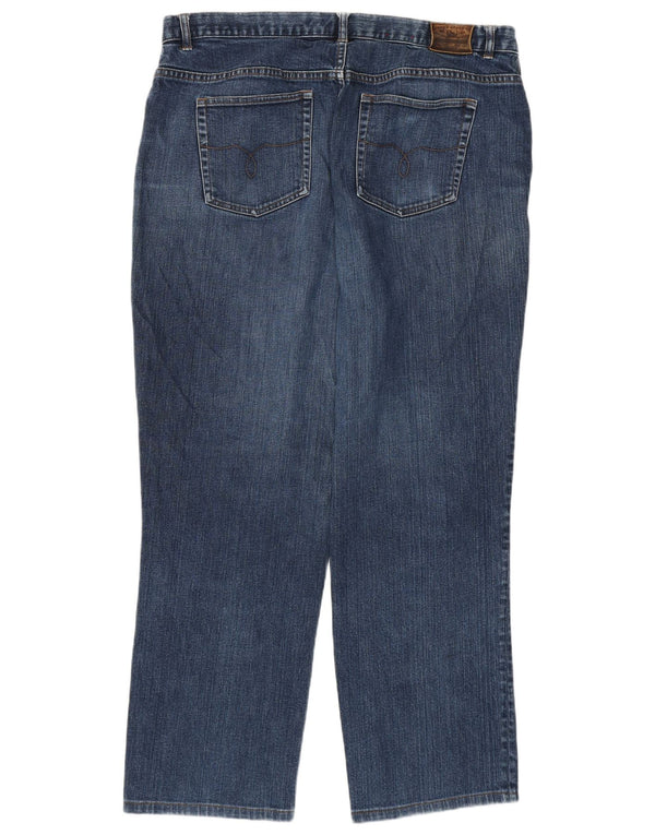 Ralph Lauren Damen Tapered Jeans US 18 2XL W40 L28 Blaue Baumwolle