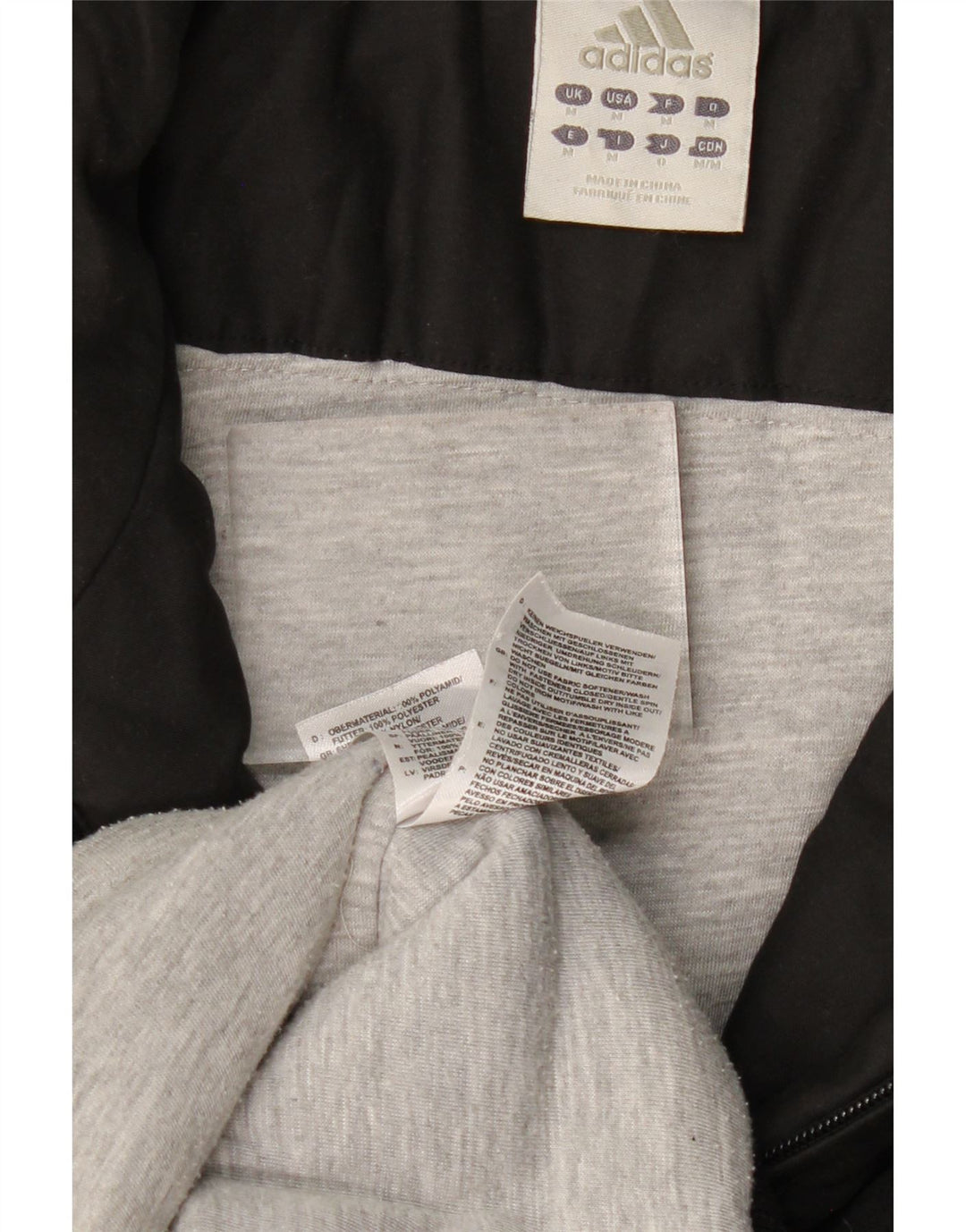 ADIDAS Herren Graphic Bomberjacke UK 38 Medium Schwarz Polyamid