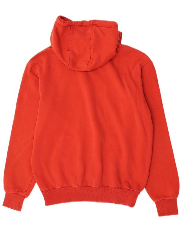 Ellesse Womens Graphic Hoodie Pullover UK 12 Mittelrote Baumwolle