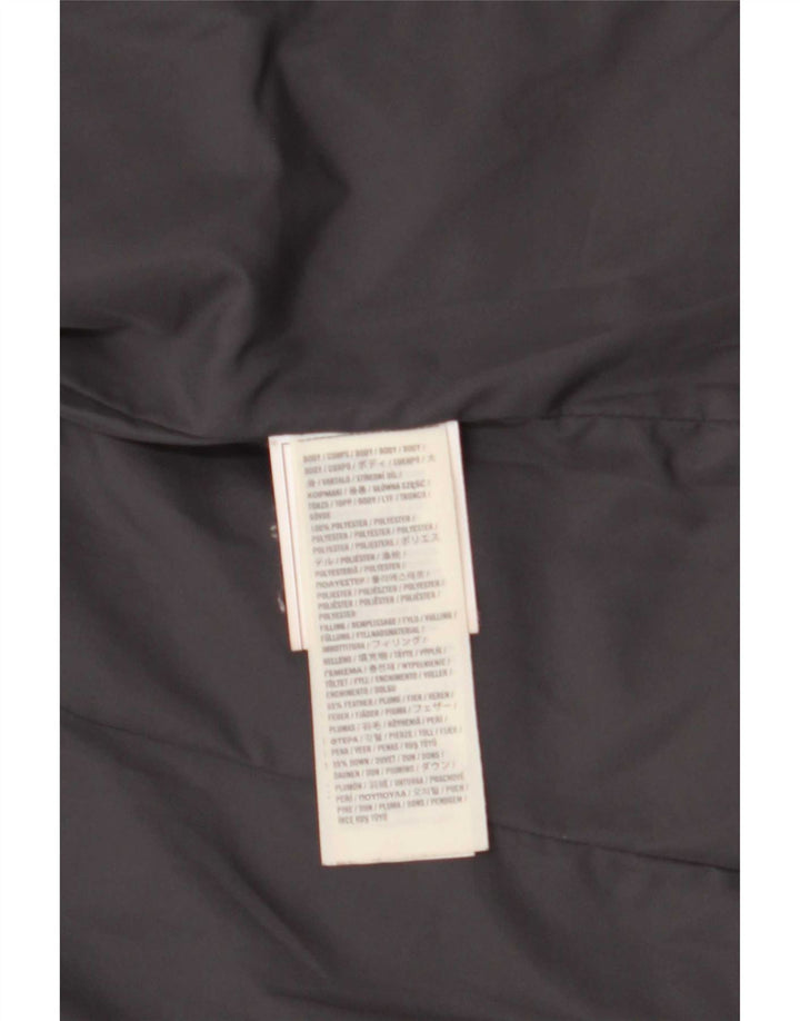 Hollister Damen Wattierte Weste UK 12 Mittelgraues Polyester