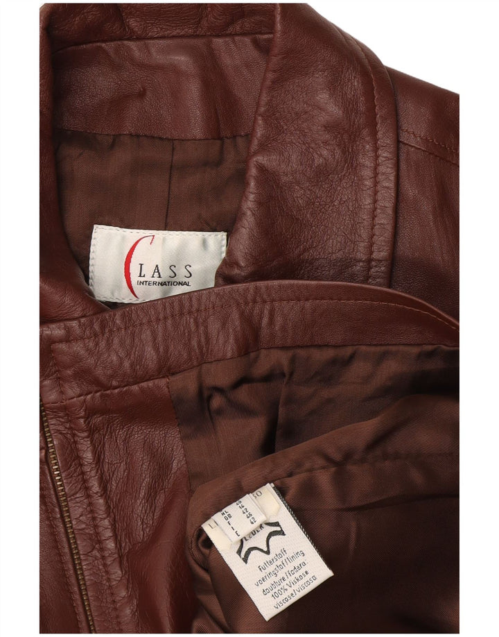 Class Damen Lederweste UK 14 Mittelbraunes Leder