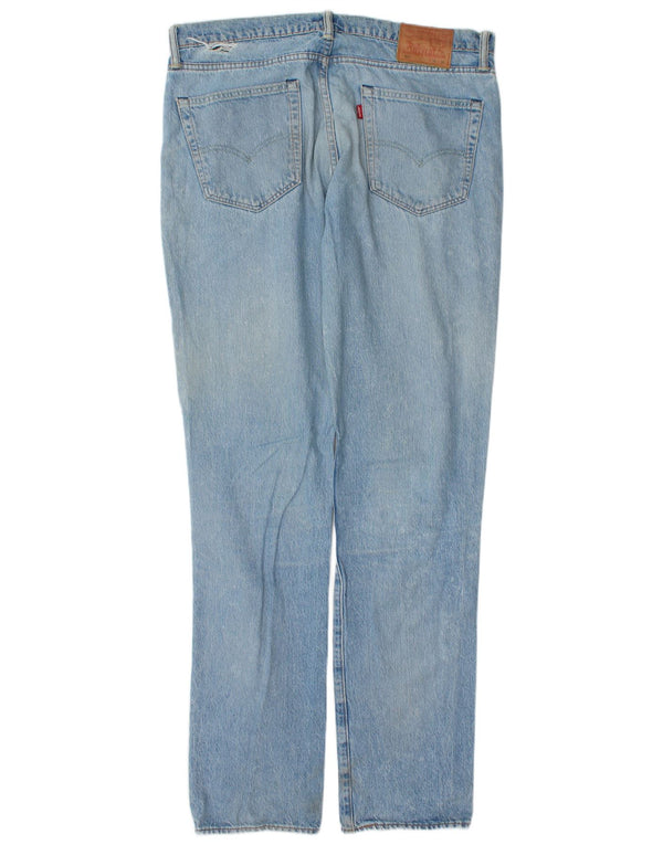 Levi's Herren Distressed Slim Jeans W36 L34 Blaue Baumwolle