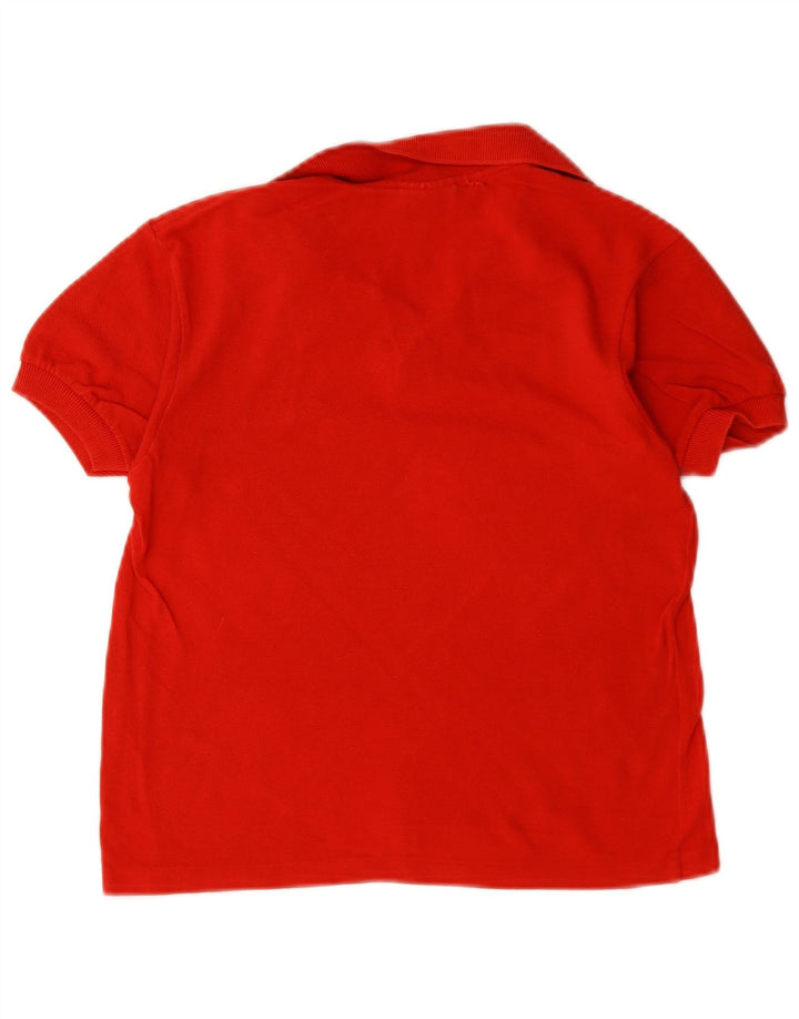 Lacoste Jungen-Poloshirt, 9–10 Jahre, rote Baumwolle