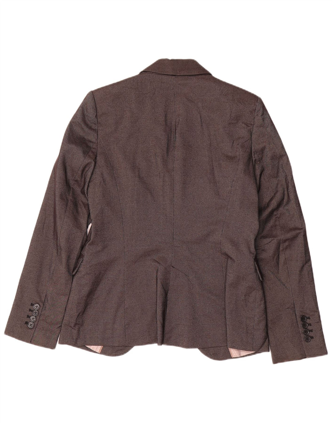 Zara Damen 1-Knopf-Blazerjacke UK 14 Large Grau Polyester