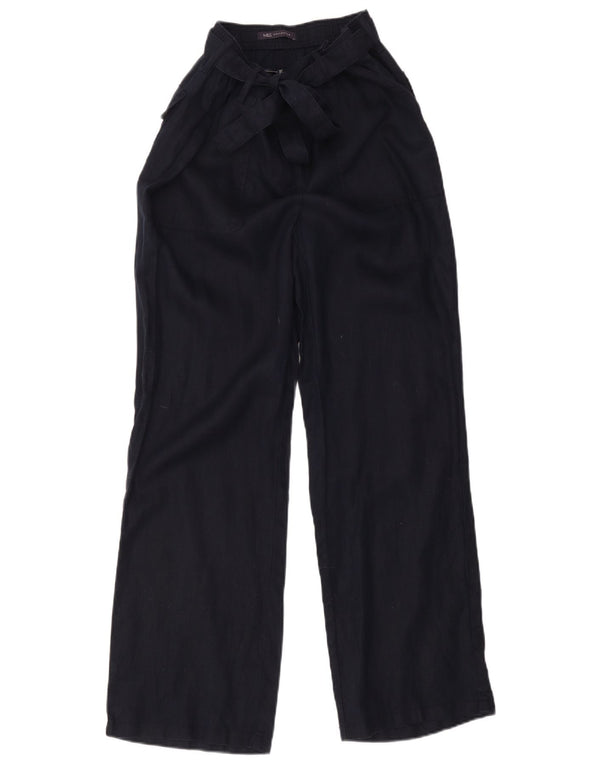 Marks & Spencer Damen-Hose mit hoher Taille, UK 14, Größe L, W29, L30, Marineblau