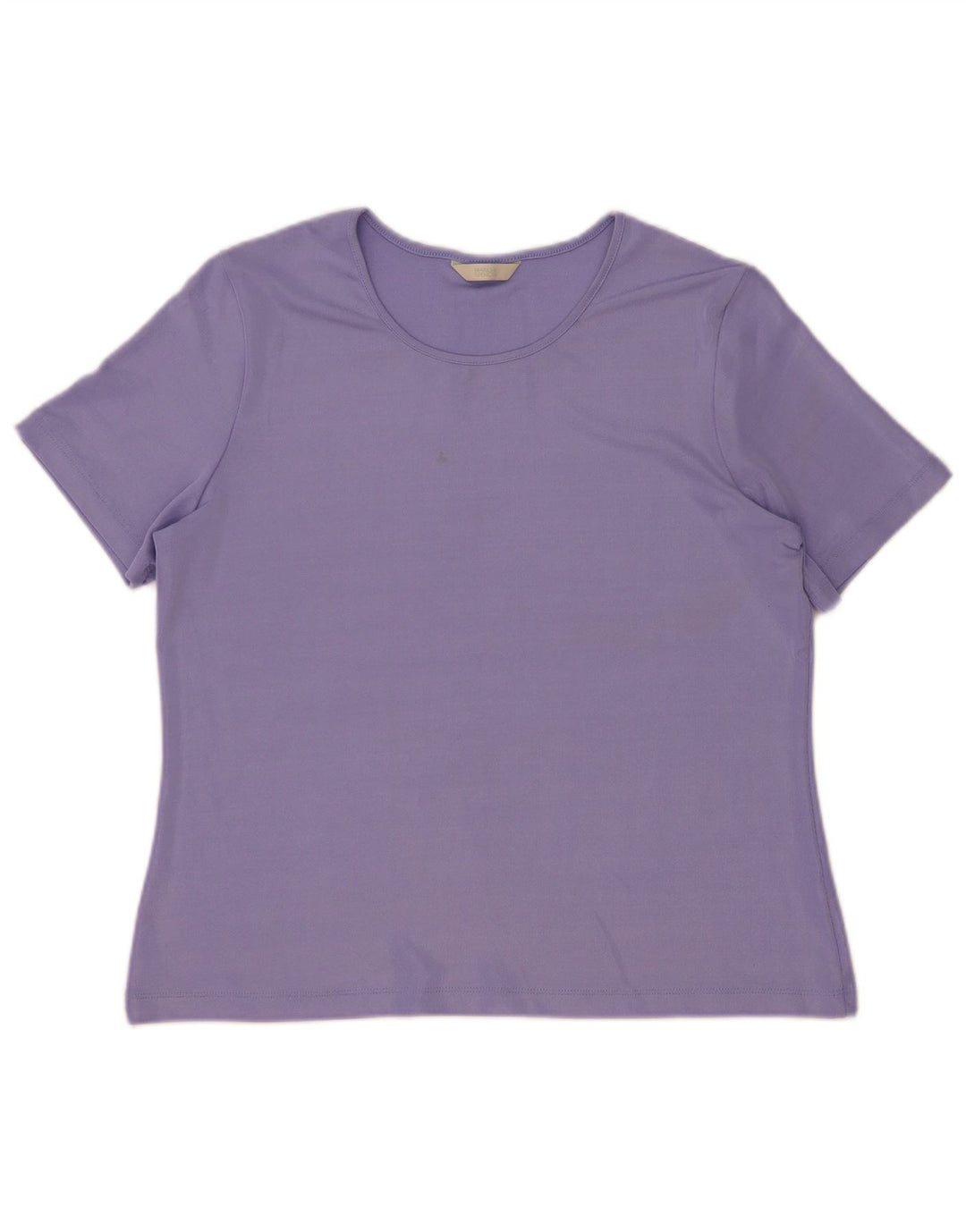 Marks & Spencer Damen T-Shirt Top UK 16 Large Lila Polyester