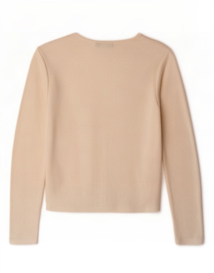 Zara Damen Bolero-Pullover UK 12 Medium Off White