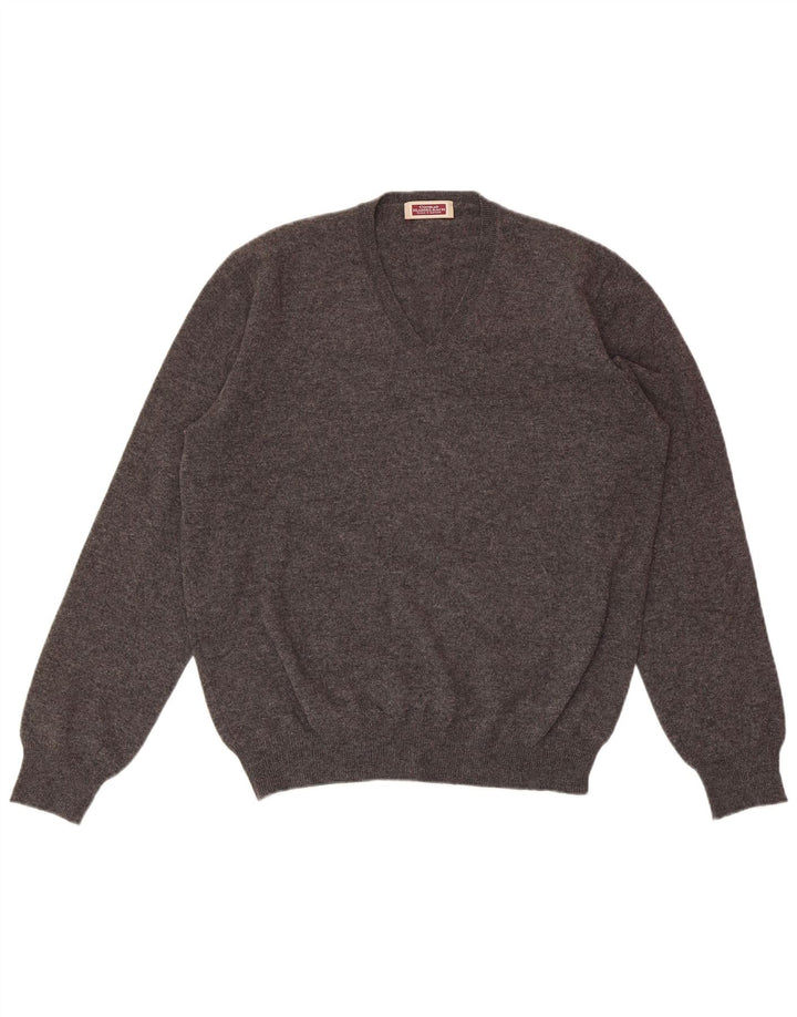 CONRAD HASSELBACH SHOES&GARMENT Herren Pullover mit V-Ausschnitt Mittelgrau