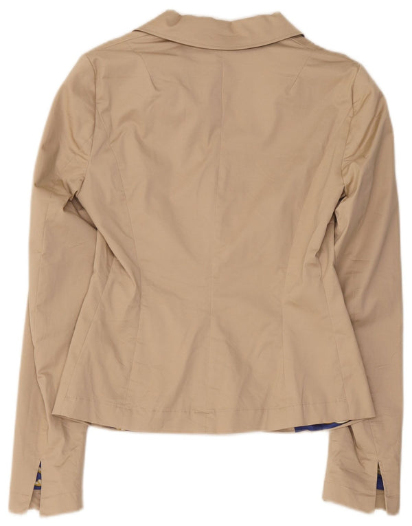 Liu Jo Damen-Blazer mit 2 Knöpfen, IT 42, mittelbeige Baumwolle