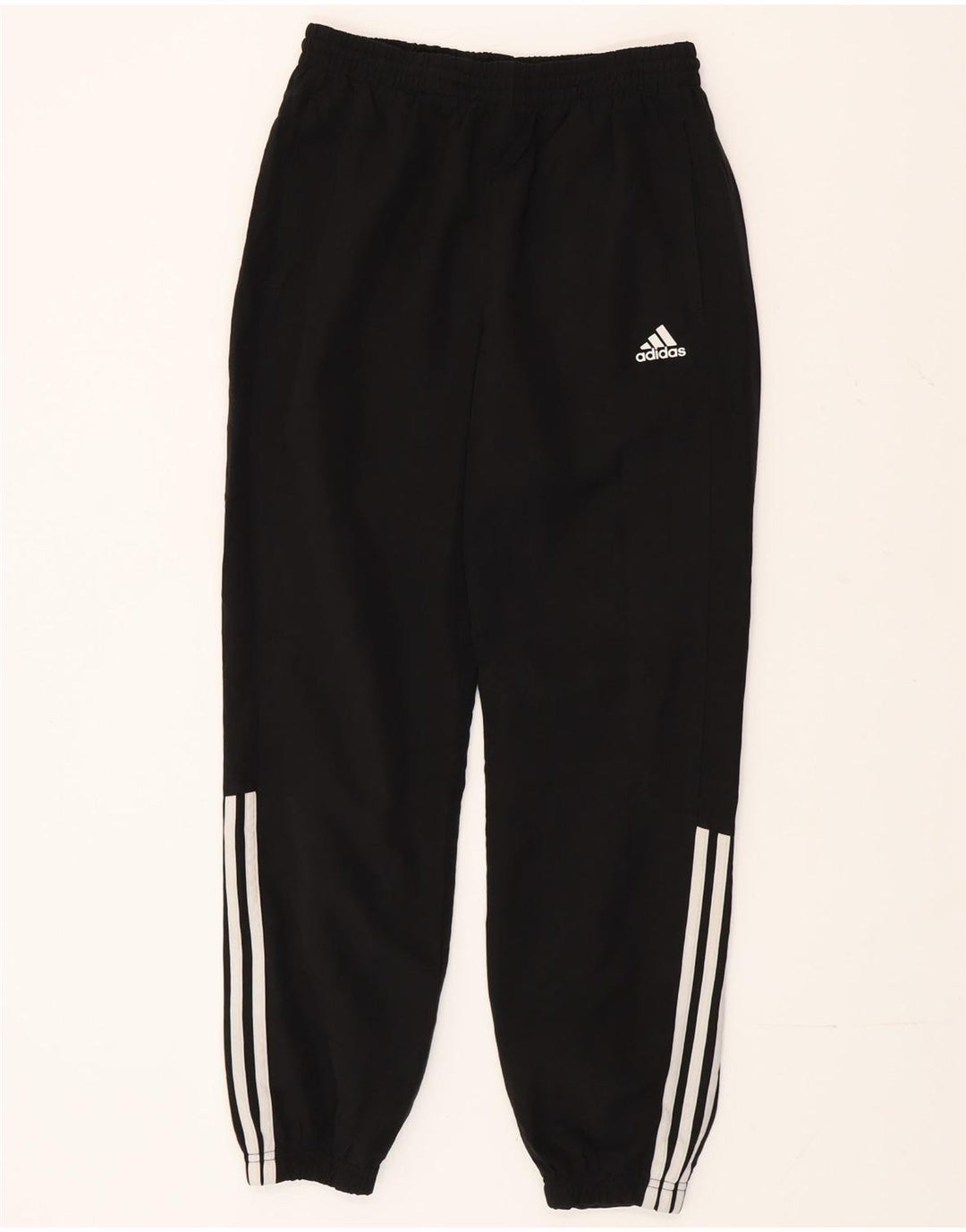 Adidas Mädchen-Trainingshose, Jogginghose, 13–14 Jahre, schwarzes Polyester