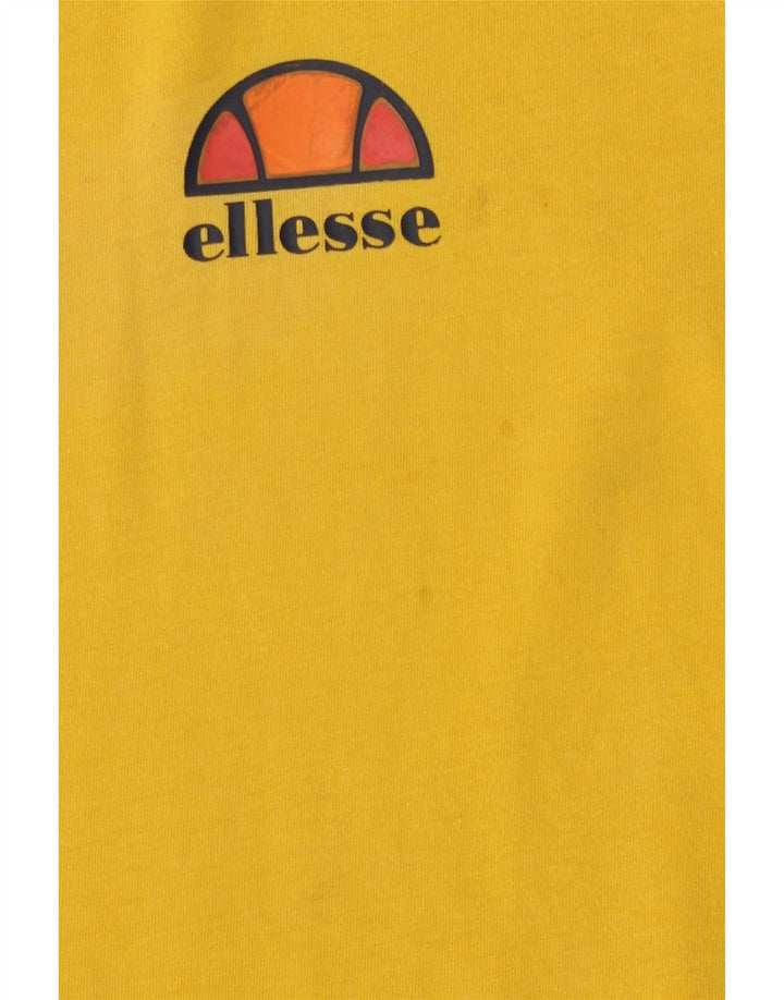 Ellesse Herren T-Shirt Top mittelgelbe Baumwolle