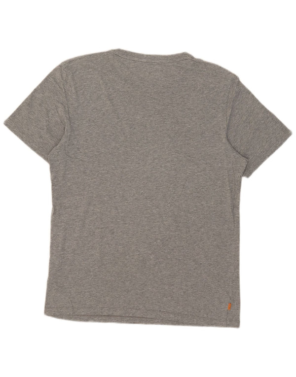 Timberland Herren-T-Shirt mit normaler Passform, mittelgrauer Baumwolle