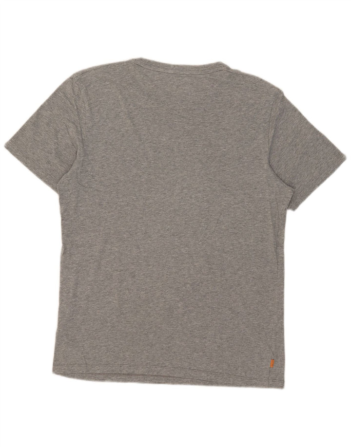 Timberland Herren-T-Shirt mit normaler Passform, mittelgrauer Baumwolle