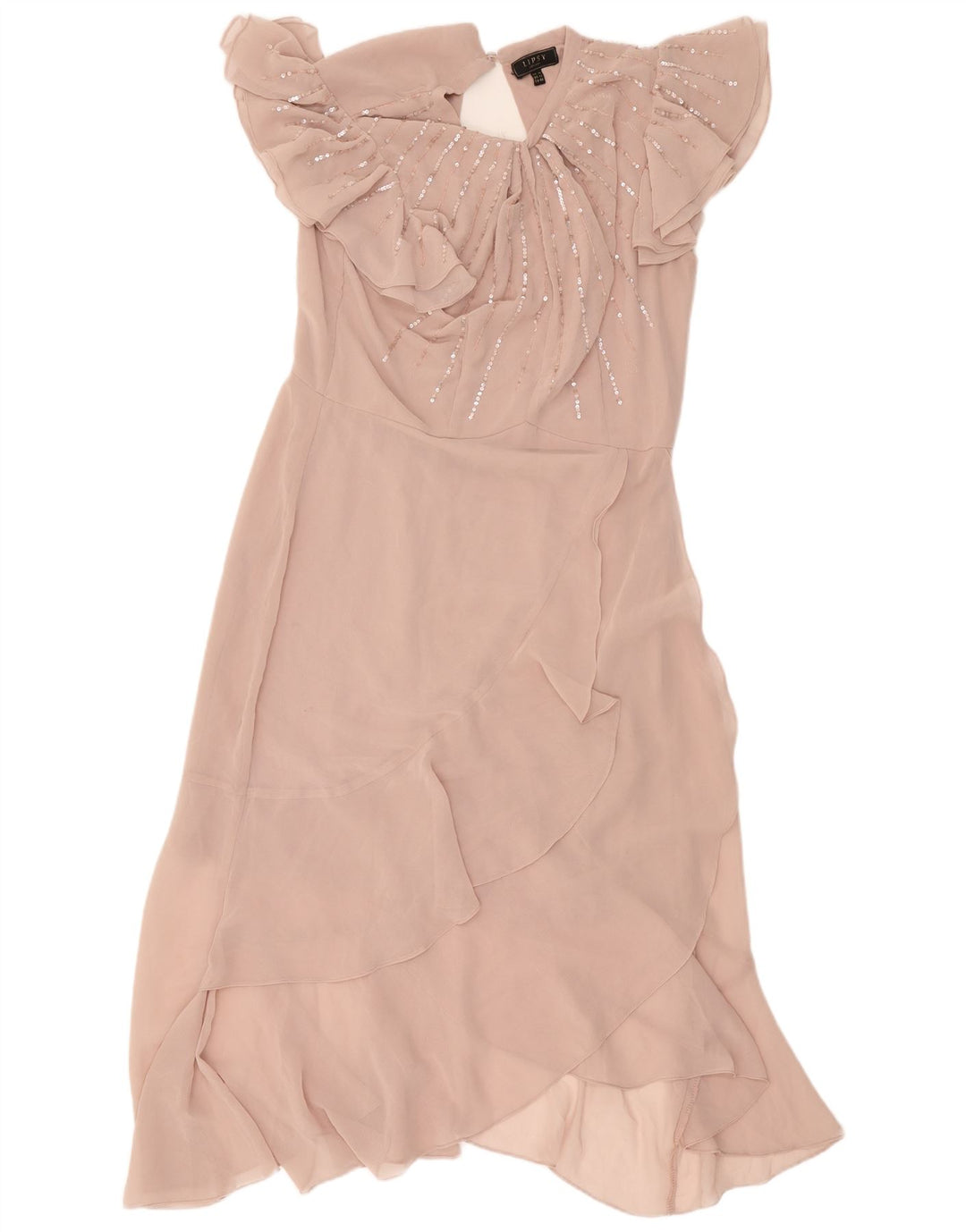 Lipsy Damen Maxikleid UK 16 Large Pink