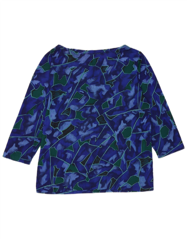 Valstar Womens Abstract Pattern Top 3/4 Ärmel UK 18 XL Blau