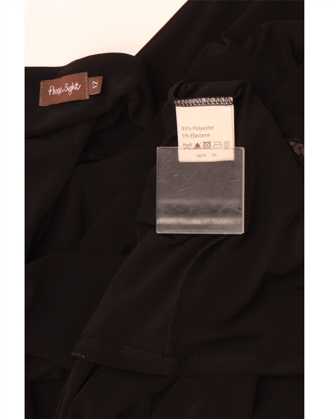 PHASE EIGHT Damen Ärmelloses Maxikleid UK 12 Medium Schwarz Polyester