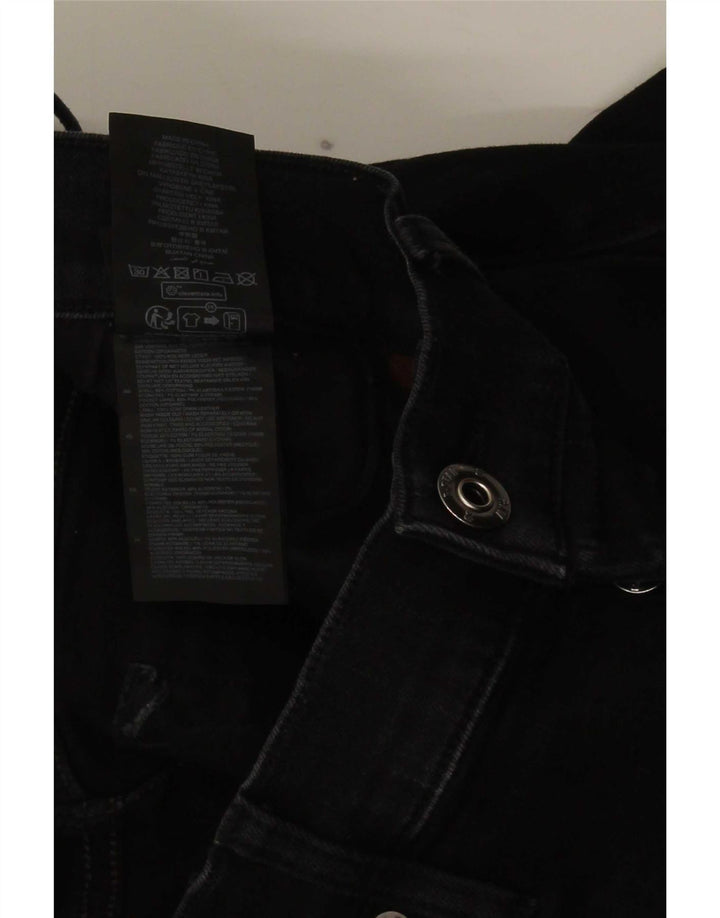 G-Star Herren 3301 Slim Jeans W32 L32 Schwarze Baumwolle