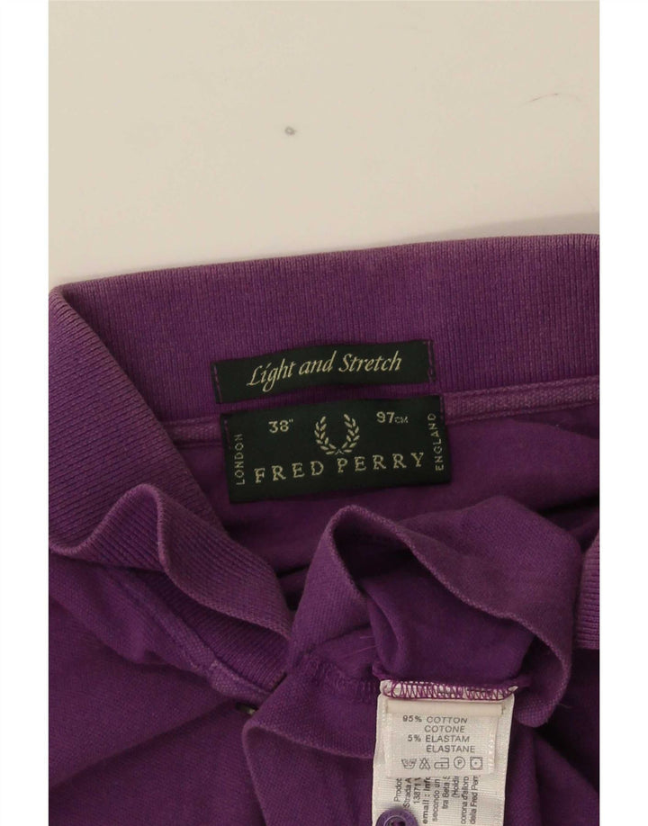 Fred Perry Herren-Poloshirt, Größe S, Lila, Baumwolle