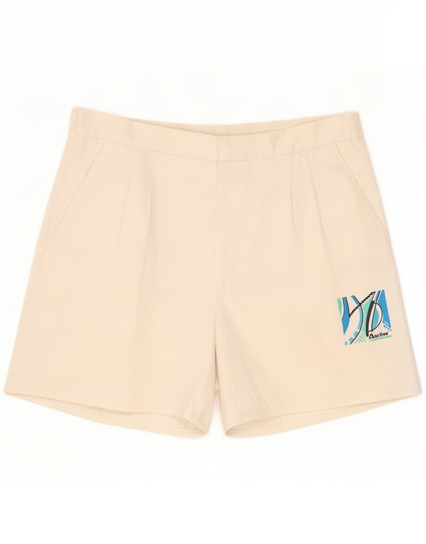 Active Womens Pegged Casual Shorts 2XL W46 Off White Cotton