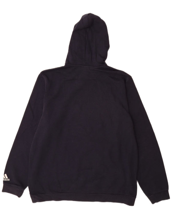 Adidas Herren Graphic Hoodie Pullover XL Marineblau Baumwolle