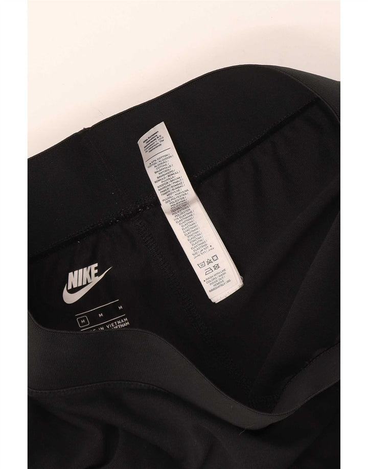 Nike Womens Graphic Leggings UK 12 Mittelschwarzes Polyester